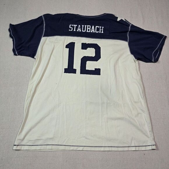 Dallas Cowboys Legends Collection Color Block #12 STAUBACH T-Shirt Size XXL NWT - Picture 2 of 10